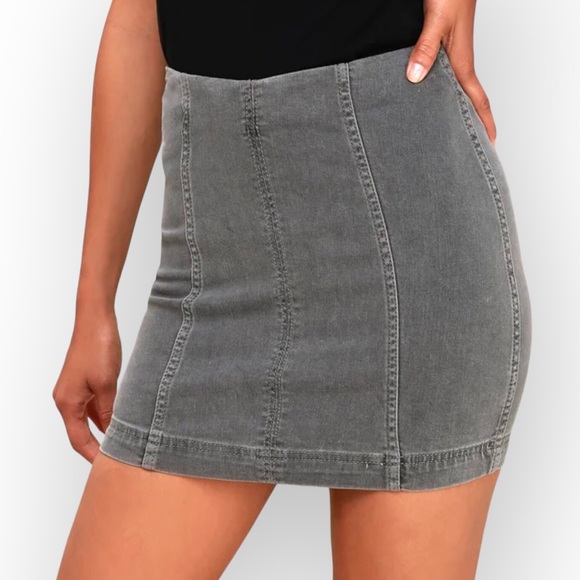 Free People Modern Femme Denim Skirt - Picture 6 of 6